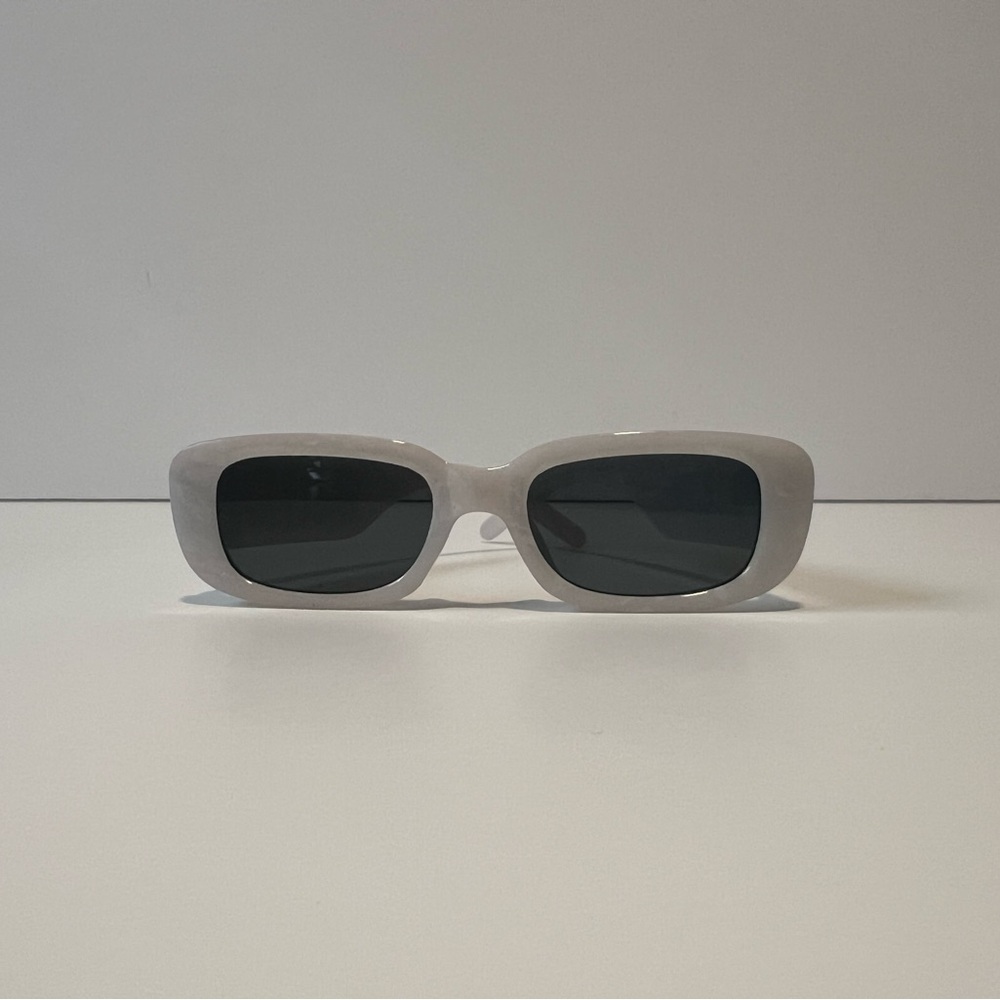 Chic White Bridal Sunglasses